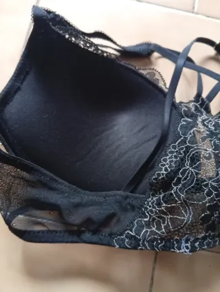 Sujetador negro encaje 85B