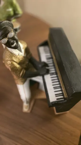 Conjunto 4 Figuras Músicos Jazz Vintage