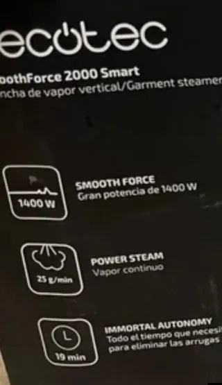 Plancha Vapor CECOTEC SmoothForce 2000 Smart