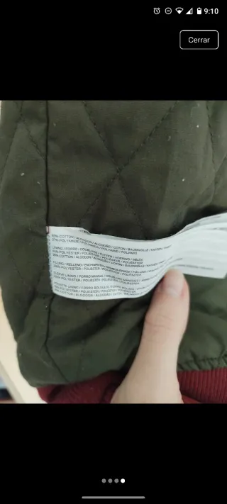 Bomber roja Mango con parche