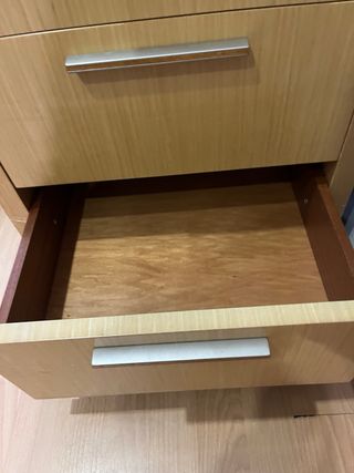 Cajonera 3 cajones madera y metal