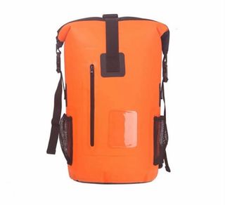 Mochila impermeable naranja
