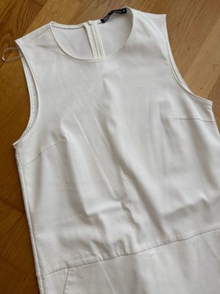 Vestido Zara Blanco Talla S