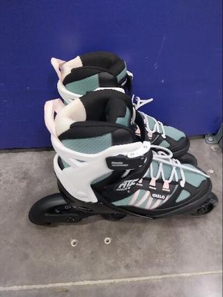 Patines Línea Niños Oxelo Roller Fitness Fit 5 Caqui