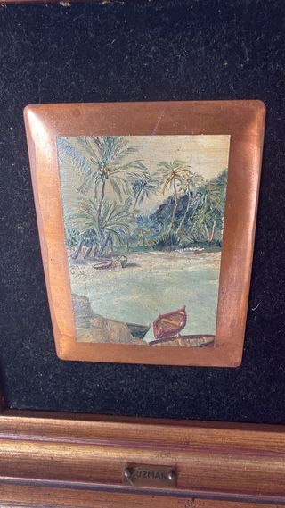 Pequeño óleo sobre cobre