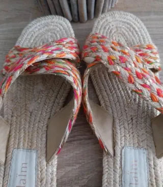 Sandalias NalaIm verano beige multicolor