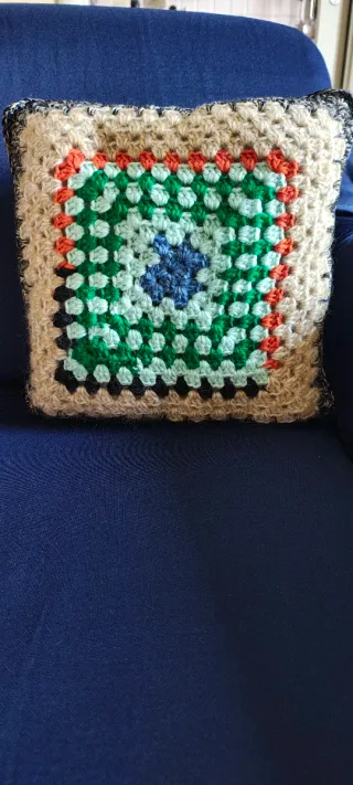 Set cuscino + 2 presine. Handmade