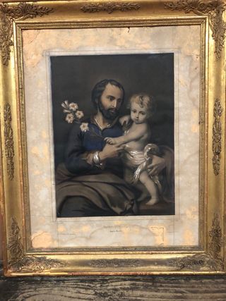 Litografía S. XIX Marco Isabelino