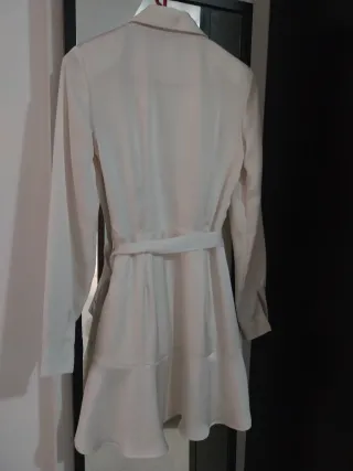 Vestido blanco manga larga