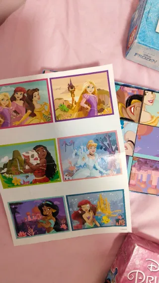 Lote 4 rompecabezas & puzzles Disney