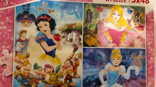 Lote 4 rompecabezas & puzzles Disney