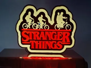 Cartel luminoso Stranger Things