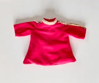 Nancy conjunto Tarde vestido rojo Famosa años 70