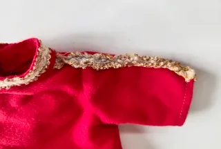 Nancy conjunto Tarde vestido rojo Famosa años 70