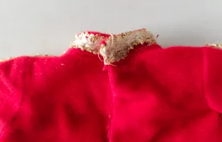 Nancy conjunto Tarde vestido rojo Famosa años 70