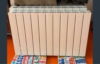 Radiador de aluminio blanco plateado