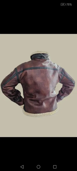 Giubbotto uomo stile Top Gun marrone