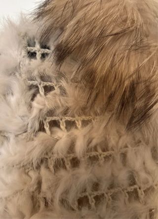 Abrigo Hoss Intropia ganchillo y pelo Talla Única