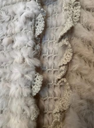 Abrigo Hoss Intropia ganchillo y pelo Talla Única