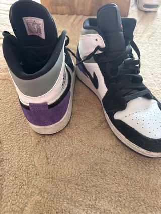 Nike Air Jordan Zapatillas Morado Blanco
