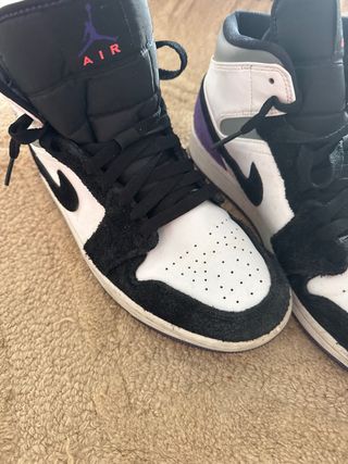 Nike Air Jordan Zapatillas Morado Blanco