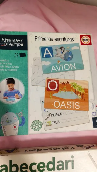 Lote 2 juegos educativos: escritura y abecedario