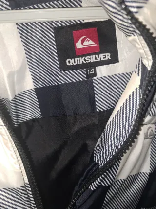 Chaqueta Plumífera Chico Quiksilver Talla 14 años