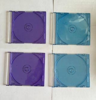 Pack 4 Cajas CD: 2 Azules y 2 Moradas
