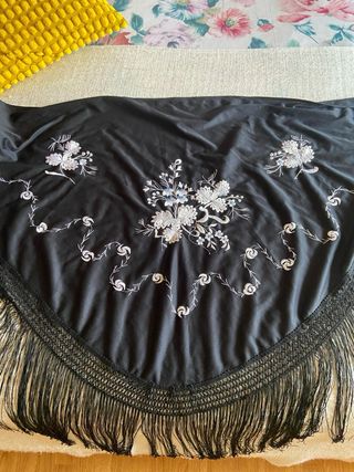 Scialle Spagnolo, Ricamato, Nuovo