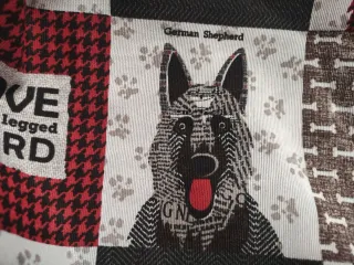 Tela con estampado de perros