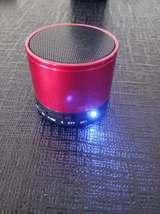 Mini Altavoz BT-SPEAKER Bluetooth y MP3 Rojo