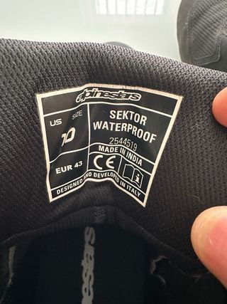 Botas Moto Alpinestars T43 Negras