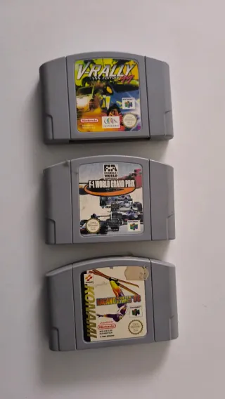 Lote 3 Juegos Nintendo 64: V-Rally, F1, Nagano