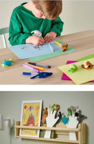 Marionetas dedos animales y Navidad