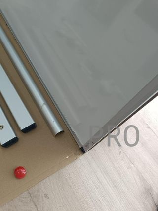 Pizarra blanca móvil de doble cara, 1200x900mm