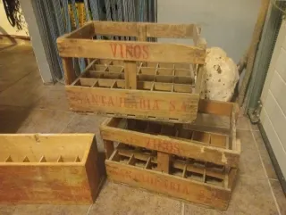 Cajas de madera antiguas (2 unidades)