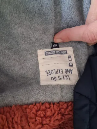 Buzo de bebé azul con forro