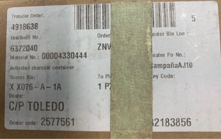 FILTRO CARBON ACTIVO EVAPORACION PORSCHE CAYENNE