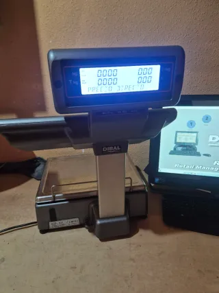 Balanza DIBAL MISTRAL con ticket y etiquetas