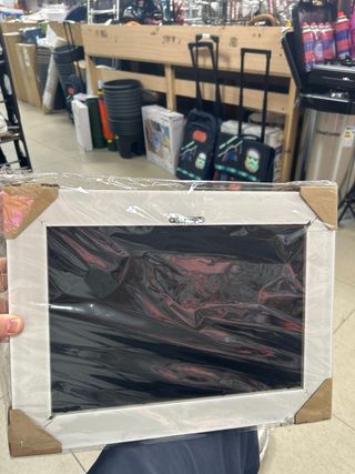 Cuadro HUARCEY Caballo Marrón con Marco Dorado