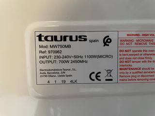 Microondas Taurus Negro