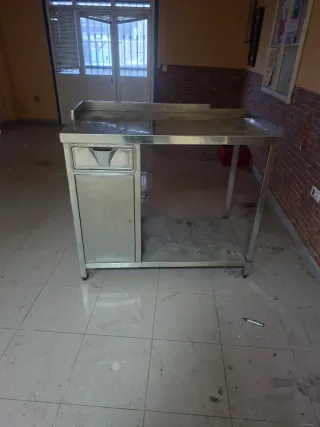 Mueble cafetero acero inoxidable