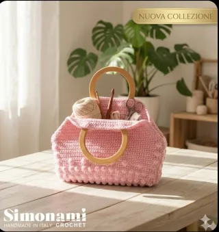 ​ Borsa SIMONAMI Uncinetto: Pink Summer Edition