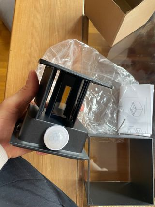 Aplique de pared moderno negro