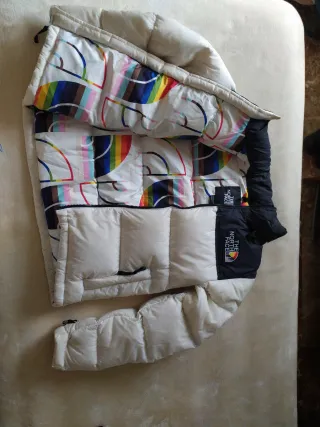 Plumífero The North Face Blanco y Negro