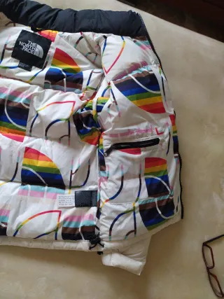 Plumífero The North Face Blanco y Negro