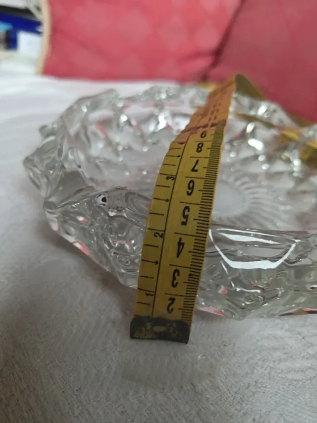 Cenicero cristal tallado 11cm