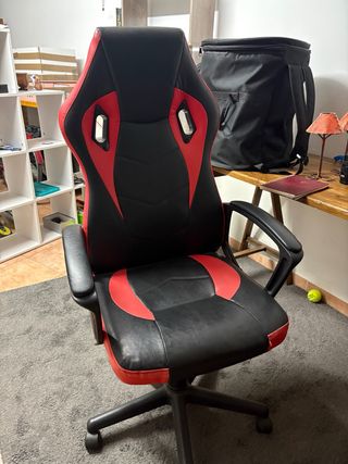 Silla Gaming Negra y Roja