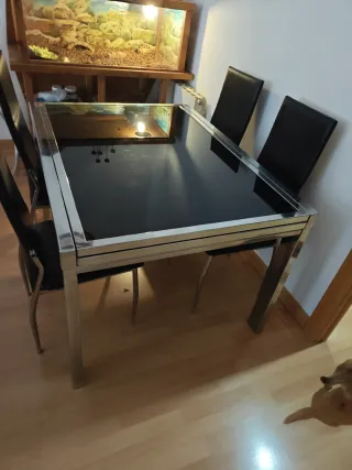 Mesa extensible comedor 2 alas 2.60m