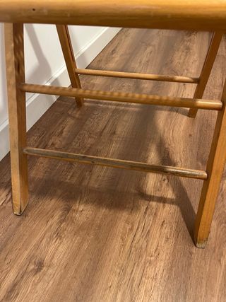 Silla plegable madera y ratán